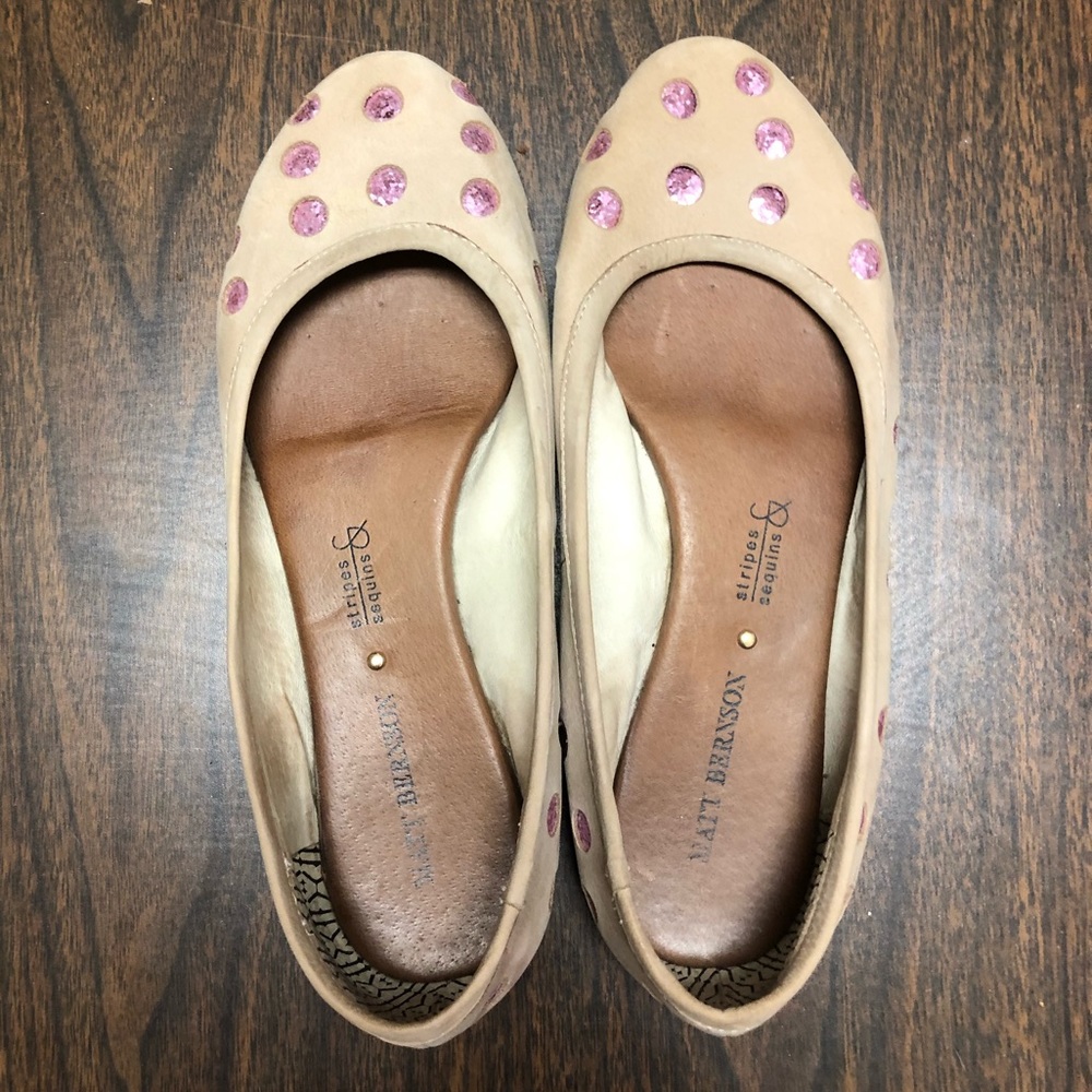 Matt Bernson x Stripes and Sequins Polka Dot Flats